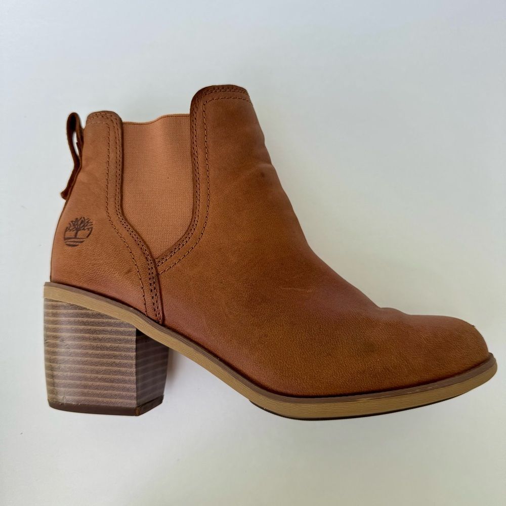 Timberland Brynlee Park Chelsea Boots Womens 7 Brown Leather Western